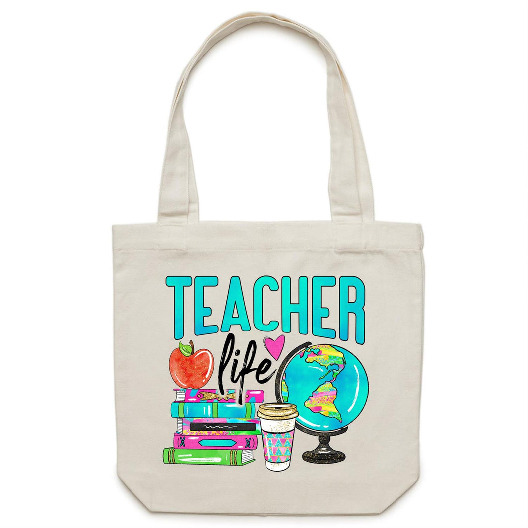 Teacher life - Canvas Tote Bag