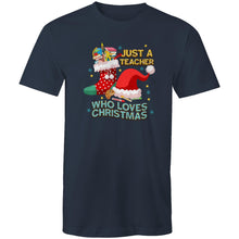 Load image into Gallery viewer, Just a teacher who loves Christmas