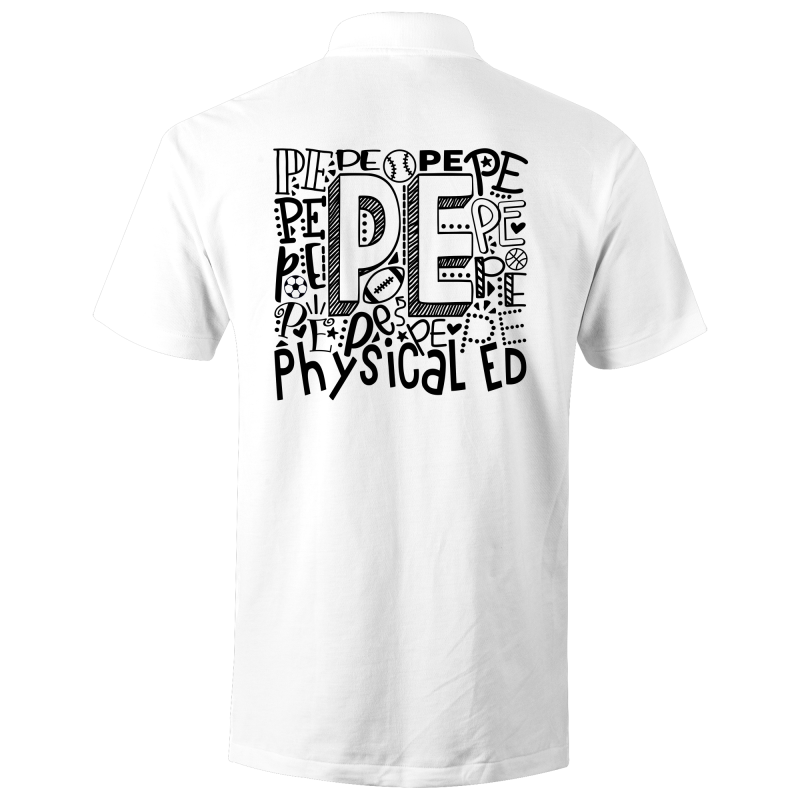 PE - Physical Education - S/S Polo Shirt (Design on back of polo shirt)