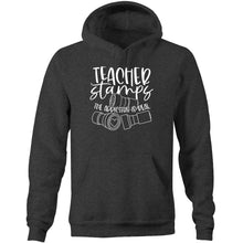 Load image into Gallery viewer, Teacher stamps the addiction is real - Pocket Hoodie Sweatshirt