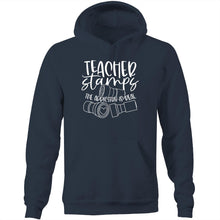 Load image into Gallery viewer, Teacher stamps the addiction is real - Pocket Hoodie Sweatshirt