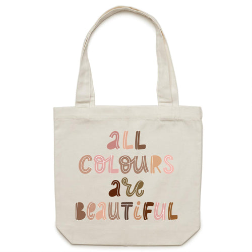 All colours are beautiful - Canvas Tote Bag