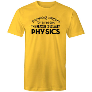 Everything happens for a reason, the reason is usually physics