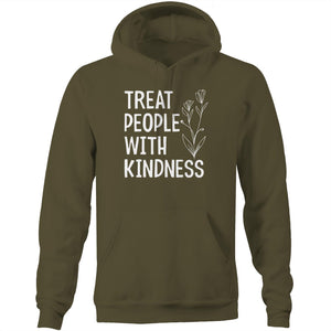 Treat people with kindness - Pocket Hoodie Sweatshirt