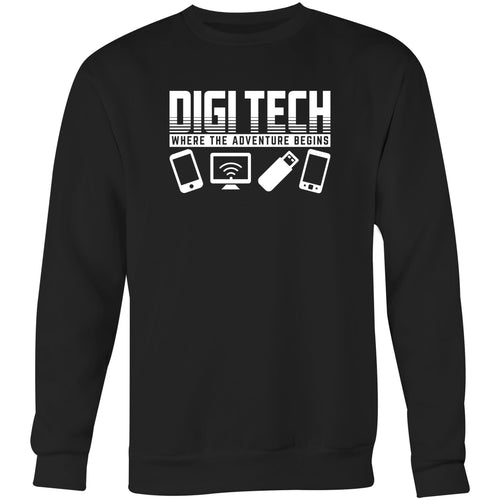 Digi Tech where the adventure begins - Crew Sweatshirt