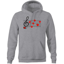 Load image into Gallery viewer, Love music - Pocket Hoodie Sweatshirt