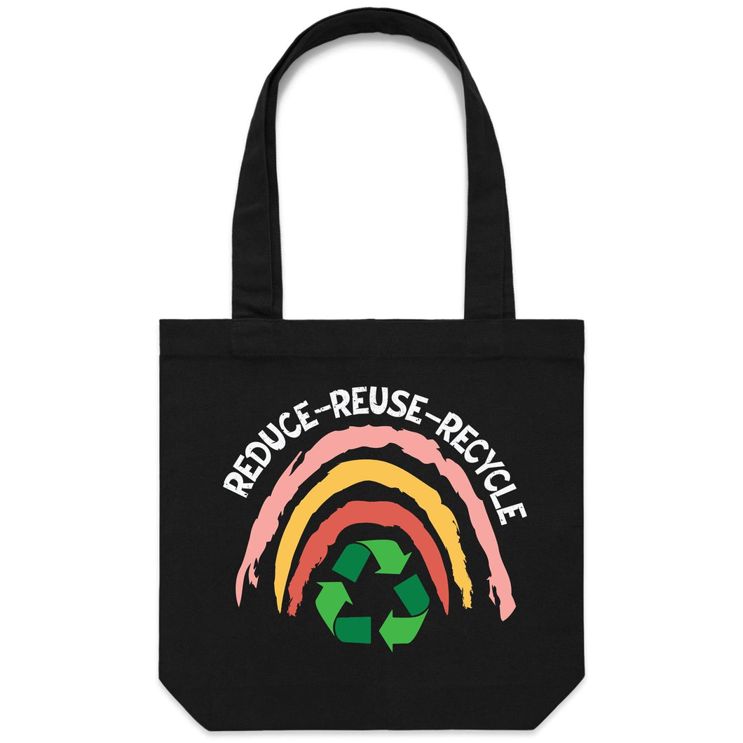 Reduce-Reuse-Recycle - Canvas Tote Bag