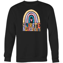 Load image into Gallery viewer, Celebrate neurodiversity - Crew Sweatshirt