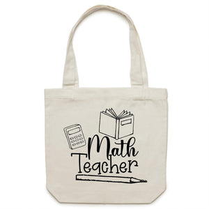 Math teacher - Canvas Tote Bag