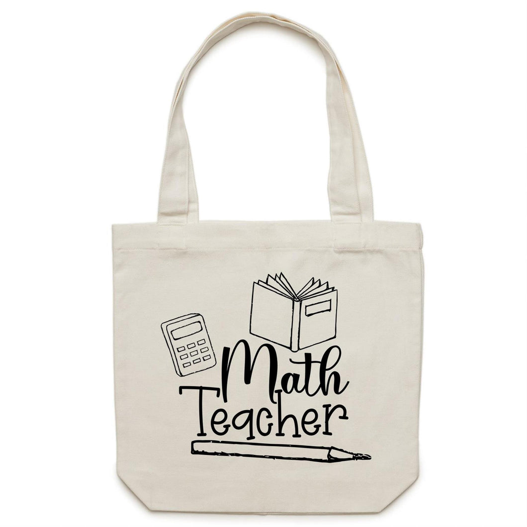 Math teacher - Canvas Tote Bag